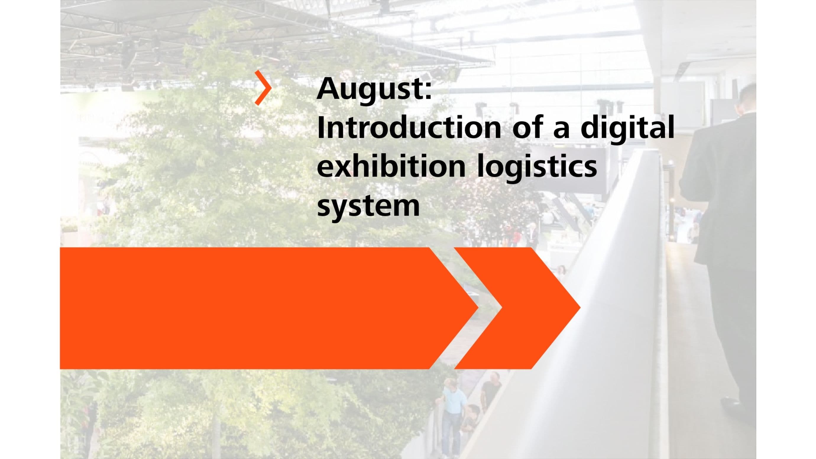 Sustainability successes 2023: August: Introduction of a digital exhibtion logistics system