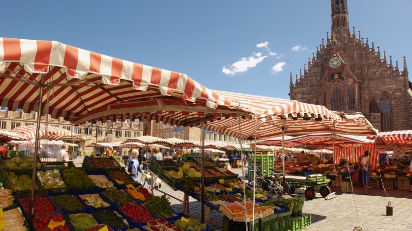 Main market in Nuremberg