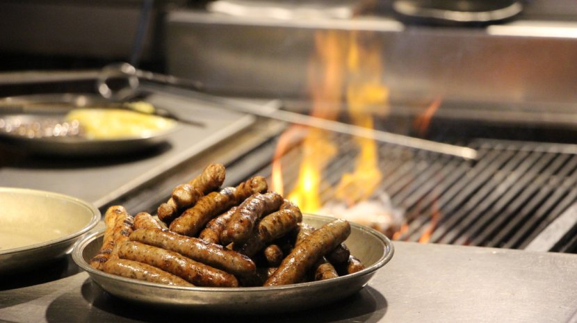 Grilled sausages