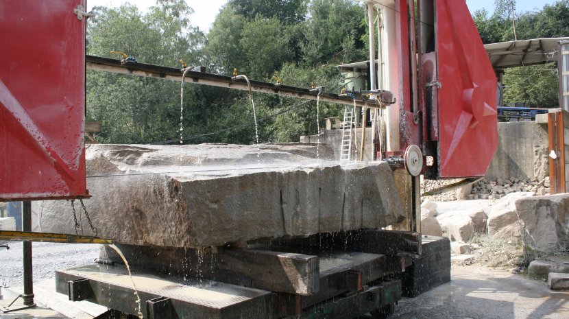 Processing of natural stone