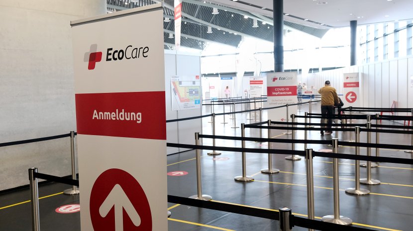 Vaccination Centre at the Exhibition Centre Nuremberg