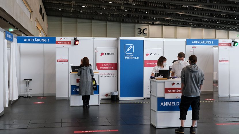Impfzentrum im Messezentrum Nürnberg Impfzentrum im Messezentrum Nürnberg