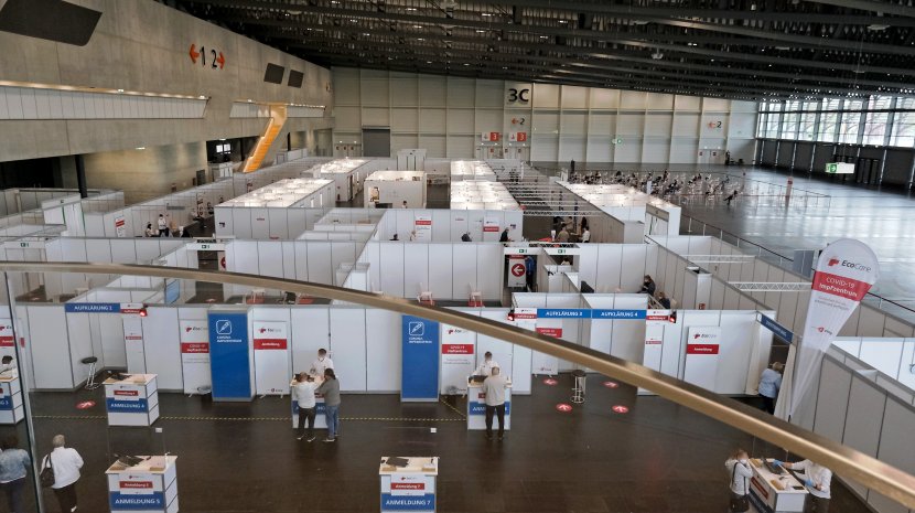 Impfzentrum im Messezentrum Nürnberg