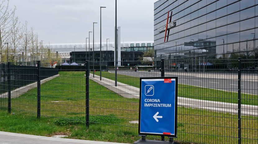Nürnberger Impfzentrum in der Halle 3C Nürnberger Impfzentrum in der Halle 3C