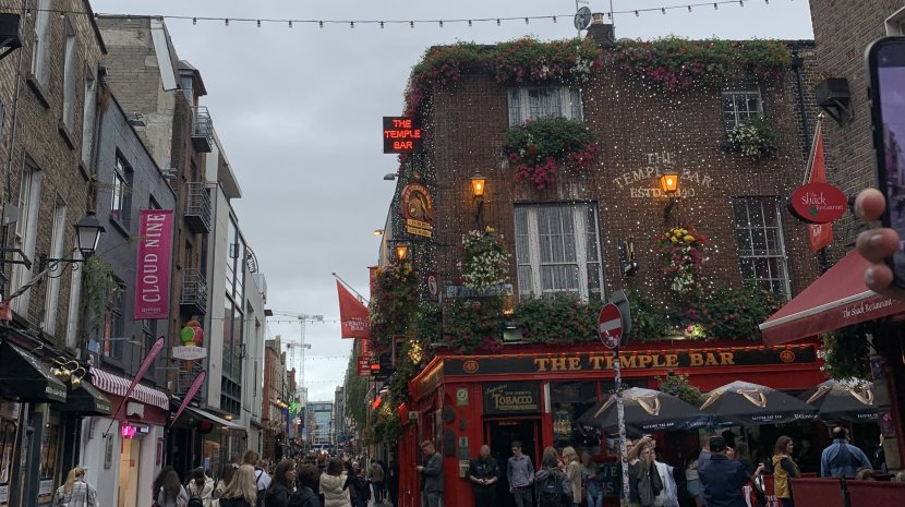 The Temple Bar in Dublin The Temple Bar in Dublin