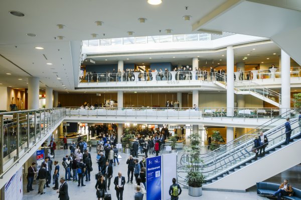 Eingangsbereich NCC West im Messezentrum Nürnberg 