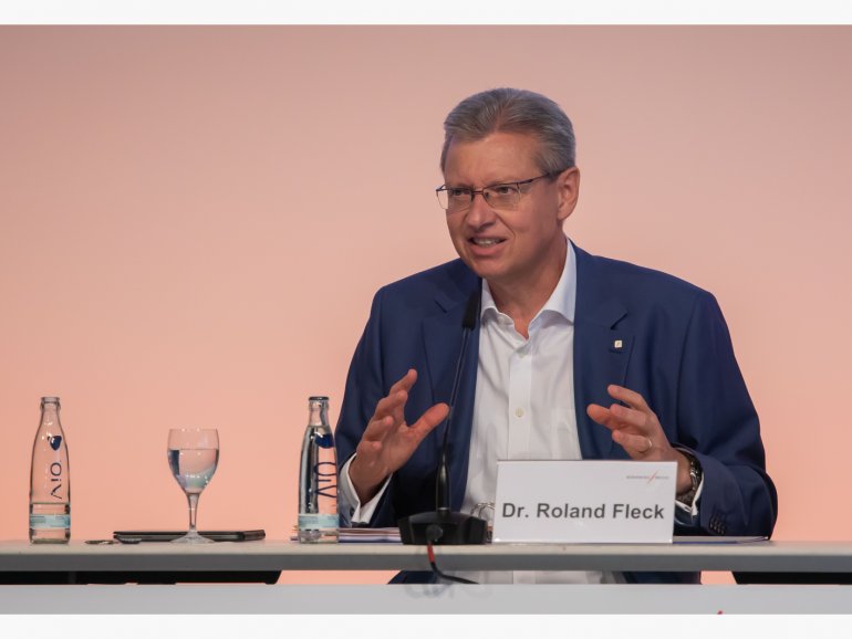 Press conference of the NürnbergMesse Group: Dr Roland Fleck, CEO NürnbergMesse Group