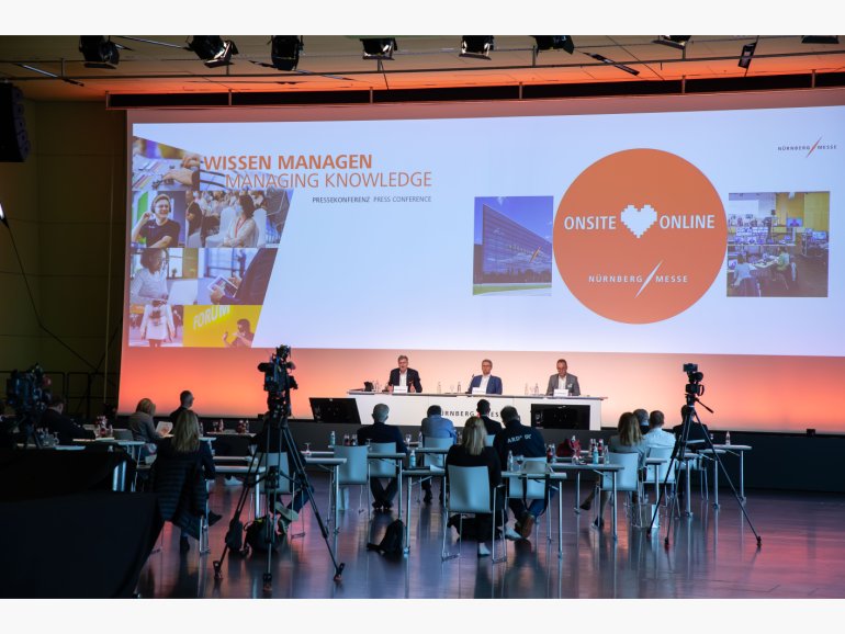 Press conference of the NürnbergMesse Group on 8 July 2021 Press conference of the NürnbergMesse Group on 8 July 2021
