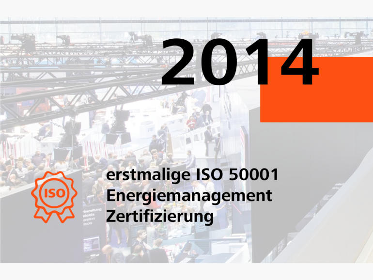 2014: Erstmalig ISO 50001 Energiemanagement Zertifizierung