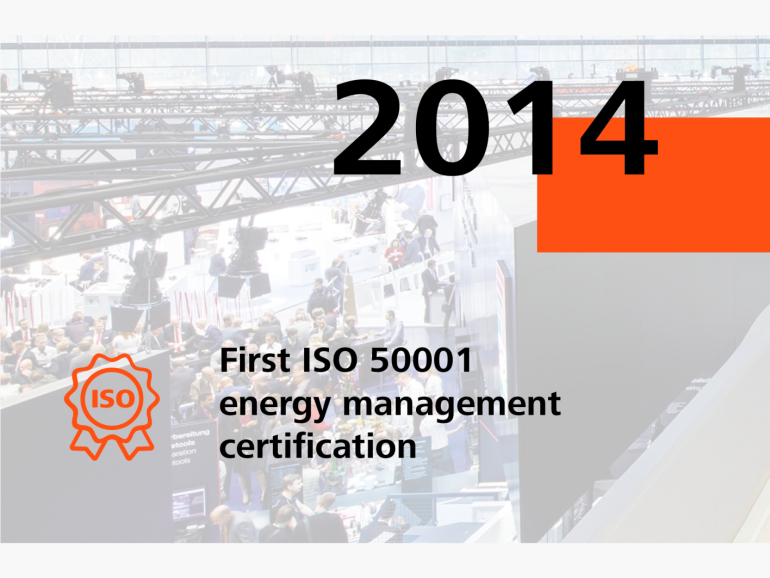 2014: First ISO 50001 energy management certification