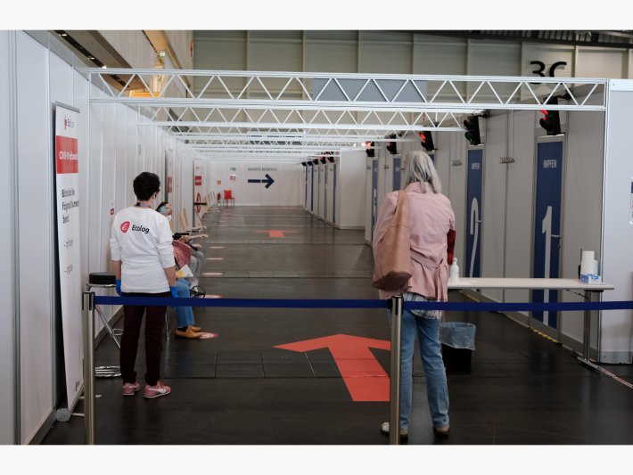 Impfzentrum im Messezentrum Nürnberg Impfzentrum im Messezentrum Nürnberg
