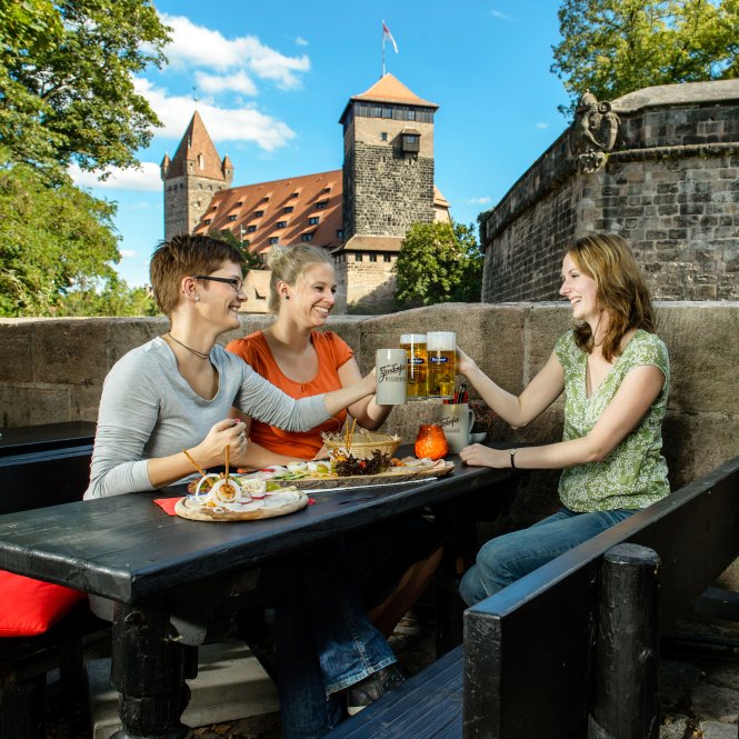 Beer garden in Nuremberg