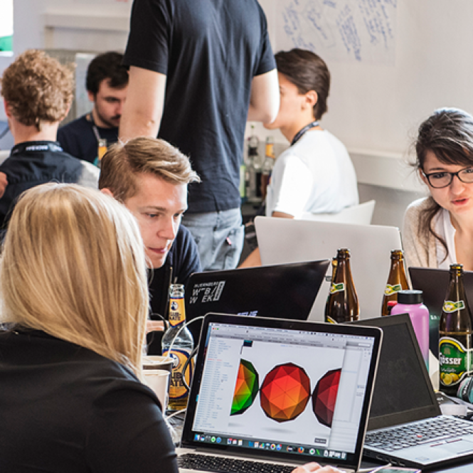 HackBay während des Digital Festivals 2018 in Nürnberg HackBay