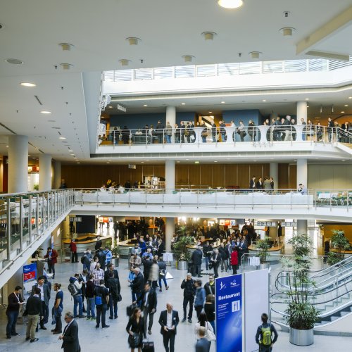 Eingangsbereich NCC West im Messezentrum Nürnberg 