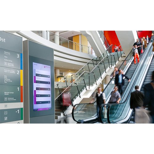 Levels distributorsof NürnbergMesse as a flexible navigation service