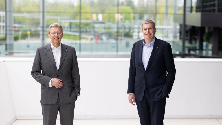 NürnbergMesse CEOs Prof. Dr Roland Fleck and Peter Ottmann