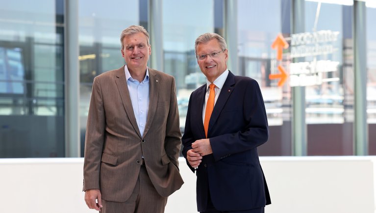 Prof. Dr. Roland Fleck und Peter Ottmann, CEOs NürnbergMesse Group