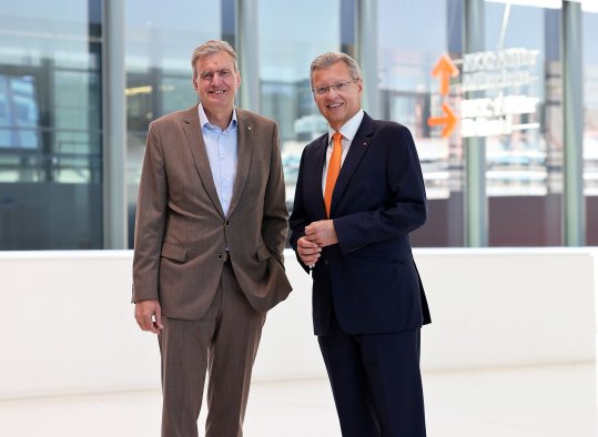 Prof. Dr. Roland Fleck und Peter Ottmann, CEOs NürnbergMesse Group