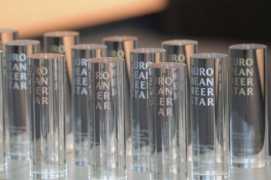 Der European Beer Star in Gold, Silber und Bronze. 