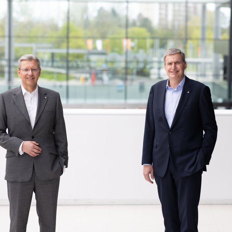 NürnbergMesse CEOs Prof. Dr. Roland Fleck und Peter Ottmann