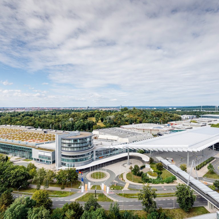 View of the Nuremberg Exhibition Centre