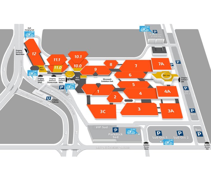 NürnbergMesse site plan 